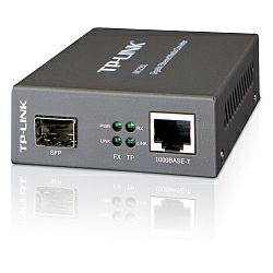 TP-Link Gigabit optički pretvarač 1000M RJ45 u 1000M, Full-Duplex, SFP slot podrška za MiniGBIC modul