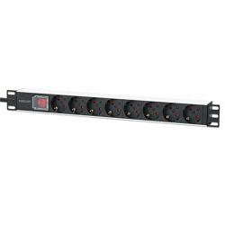 Intellinet 19" 1U Rackmount 8-Output Power Distribution Unit (PDU)