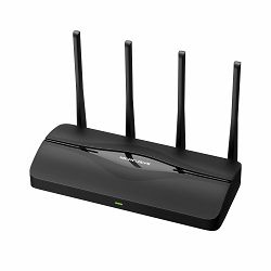 Mercusys BE3600 bežični usmjerivač (Duali-Band Wi-Fi 7 Router) 688Mbps/2880Mbps (2.4GHz/5GHz), 802.11be/ax/ac/a/b/g/n, 3×G-LAN, 1×G-WAN, 4x fiksne omni-direkcione antene