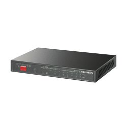 Mercusys 10-Port Gigabit Desktop preklopnik (Switch) 10×10/100/1000Mbps, 8-Port PoE+, Plug & Play, Auto-Negotiation, Auto-MDI/MDIX, metalno kučište 
