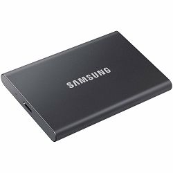 Samsung SSD T7  External 2TB, USB 3.2, 1050/1000 MB/s, included USB Type C-to-C and Type C-to-A cables, 3 yrs, iron gray, EAN: 8806090312380