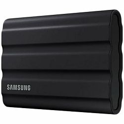 SAMSUNG T7 Shield Ext SSD 2000 GB USB-C black 1050/1000 MB/s 3 yrs, included USB Type C-to-C and Type C-to-A cables, Rugged storage featuring IP65 rated dust and water resistance and up to 3-meter dro