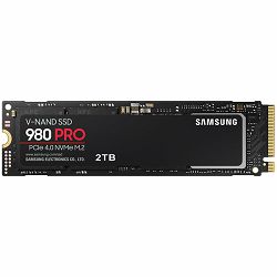 SAMSUNG 980 PRO 2TB SSD, M.2 2280, NVMe, Read/Write: 7000 / 5100 MB/s, Random Read/Write IOPS 1KK/1KK