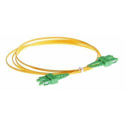 NFO Patch cord, SC APC-SC APC, Singlemode 9 125, G.657A2, Duplex, 5m