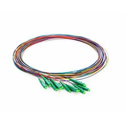 NFO Fiber optic pigtail LC APC, SM, G.657A2, 900um, 2m, LSZH, 12 pack