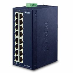 Planet Industrial 16-Port (16x100Mbps RJ45) Switch (-40~75C), unmanaged