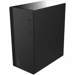 Chassis MSI PRO SHIELD M100P, Mini Tower, mATX, 1x 80 mm Preinstalled Fan, 2x USB 3.0, 2x USB 2.0, Audio Jack, 312 x 166 x 354 mm