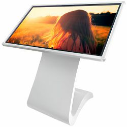 Prestigio Solutions IDS Indoor Totem Tilted 43 inches, 4K (3840x2160), Android 11: RK3399B/4GB/64GB, IR10TP, Power Plug EU.