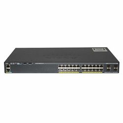 Refurbished Cisco Catalyst 2960X, 24 Port 10 100 1000, 4x 1G SFP, LAN Base