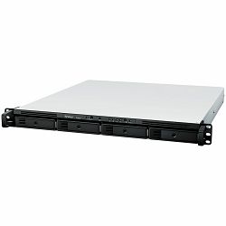 Synology RackStation RS822+, 1U, 4-bays, AMD Ryzen V1500B 4-core 2.2 GHz; 2 GB DDR4 ECC SODIMM, 1x free memory slot (up to 32GB upgradable); 4x RJ45 1GbE, 2x USB 3.1; PCIe Gen3 – Card/M2D20, 150W PS, 