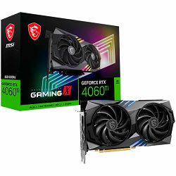 MSI Video Card NVidia RTX 4060 GAMING X 8G (8GB GDDR6/128bit, PCI-E 4.0 x8, 1x8 pin, Retail)