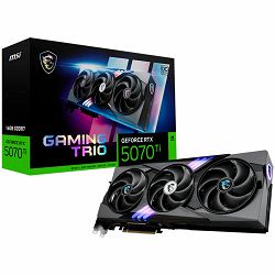 MSI Video Card Nvidia GeForce RTX 5070 TI 16G GAMING TRIO OC (16GB GDDR7/256bit, PCI Express Gen 5, 3xDP, 1xHDMI, Recommended PSU 300W) ATX