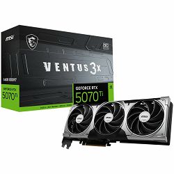 MSI Ventus GeForce RTX 5070 Ti 16GB GDDR7 PCI Express 5.0 Graphics Card RTX 5070 TI 16G VENTUS 3X OC