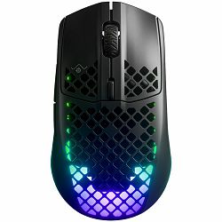 SteelSeries I Aerox 3 Wireless Ghost I Gaming Mouse I Wireless / Ultra lightweight 68g / 200 hour battery life / Dual connectivity (2.4GHz & BT) / TrueMove Air optical sensor / AquaBarrier™ water resi