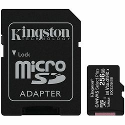 Kingston 256GB micSDXC Canvas Select Plus 100R A1 C10 Card + ADP, EAN: 740617298710