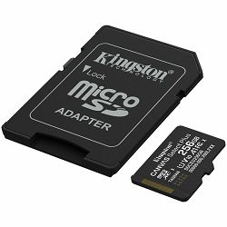 Kingston 256GB microSDXC Canvas Select Plus Gen3 150MB/s A1 Card + Adapter