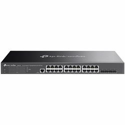 TP-Link SG3428 Omada 24-Port Gigabit L2+ Managed Switch with 4 SFP Slots, 24× Gigabit RJ45 ports and 4× Gigabit SFP slots, Omada APP, Static Routing, VLAN, ACL, QoS, IGMP Snooping, OAM, DDM, ERPS, Fan