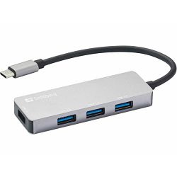 Sandberg USB-C Hub 1xUSB3.0 3x2.0 SAVER