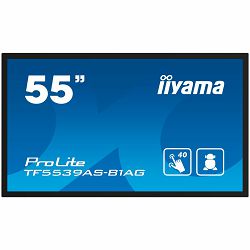 IIYAMA Prolite TF5539AS-B1AG Business Monitor - 139 cm (54.6"), 4K UHD (3840x2160), IPS LED, 60Hz, 8ms, 500 cd/m2