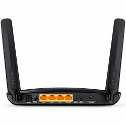 TP-LINK 300Mbps Wireless N 4G LTE Router with 4G LTE modem, LTE-FDD/LTE-TDD/DC-HSPA+/HSPA+/HSPA/UMTS/EDGE/GPRS/GSM, 3x10/100Mbps LAN ports, 1x10/100Mbps LAN/WAN port, 300Mbps / 2.4GHz, 802.11b/g/n, 2 