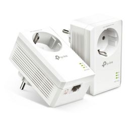 TP-Link AV1000 Powerline Gigabit mrežni adapter, 1000Mbps, dodatna strujna utičnica, HomePlug AV2 (duplo pakiranje)