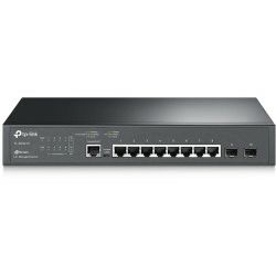 TP-Link Omada JetStream 8-port Gigabit L2 upravljiv preklopnik (Switch), 8×10/100/1000M RJ45 ports, 2×Gigabit SFP, 1U 13" rack-mount