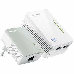 TP-Link TL-WPA4220 KIT AV600 Powerline Wi-FI  KIT,300Mbps at 2.4GHz,802.11b/g/n, 600Mbps Powerline,HomePlug AV,2 Fast Ports,Plug and Play, Wi-Fi Clone/ Wi-Fi On(OFF) Button, Pair Button, Reset Button,