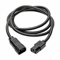 Tripplite Heavy-Duty PDU Power Cord, C13 to C14 - 15A, 250V, 14 AWG, 10 ft. (3.05 m), Black