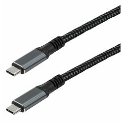 Transmedia USB C 3.2 cable with E-Marker chip, 1m