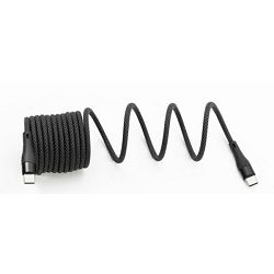 Transmedia Magnetic cable USB type C with E-Marker chip, 1m