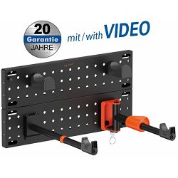Transmedia Bike wall mount vertical horizontal, Tire width up to 45 mm, load up to 30 kg
