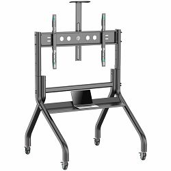 ONKRON Mobile TV stand with bracket 60"-120" Screens up to 150 kg, Black
