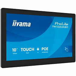 TW1023ASC-B3P 10,1" Panel-PC with Android 13+GMS, SOC uad-core RK3568 4GB, Storage 32GB, PCAP 10-Points Touch, 280x800, IPS panel, Speakers, POE, WIFI, BT5.2, SD Slot, HDMI-out