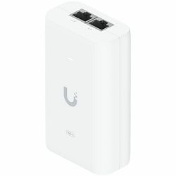 UBIQUITI PoE++ Adapter; Delivers up to 60W of PoE++; Surge, peak pulse, and overcurrent protection; Contains RJ45 data input, AC cable with earth ground, and PoE++ output; LED indicator for status mon