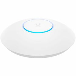 UBIQUITI U6 Long-Range; WiFi 6; 8 spatial streams; 185 m2 (2,000 ft2) coverage; 350+ connected devices; Powered using PoE+; GbE uplink.