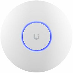 UBIQUITI U6+, WiFi 6, 4 spatial streams, 140 m2 (1,500 ft2) coverage, 300+ connected devices, Powered using PoE, GbE uplink.
