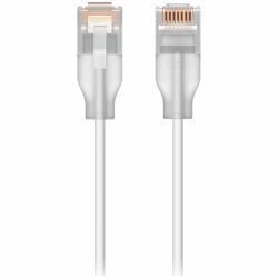 Ubiquiti UACC-Cable-Patch-EL-0.15M-W-24 Nano-thin patch cable with 2.5 GbE and PoE++ support designed to show Etherlighting™ effects, Translucent booted RJ45 for optimal Etherlighting™ brightness, Out