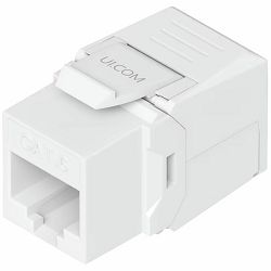 Ubiquiti UniFi  UACC-Keystone-Jack-C6 keystone for terminating a Cat6 Ethernet jack without the use of a punch-down or crimping too, (12) Keystone Jacks per pack