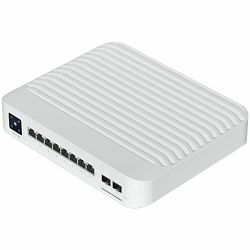Ubiquiti USW-Pro-8-PoE-EU An 8-port, Layer 3 switch with PoE+ and PoE++ output. Can power devices with up to 120W, with a power consumption of 30W (Excluding PoE output)
