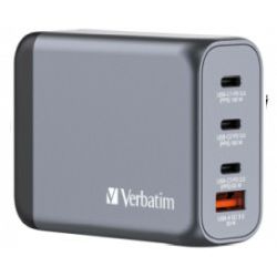 Verbatim GNC-100 GaN punjač zidni 100W 3xUSB-C/1xUSB-A