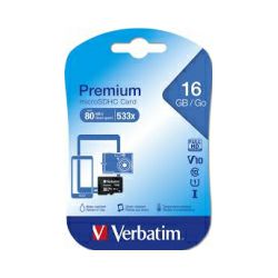 Verbatim memorijska kartica Premium Micro SDXC Secure Digital 256GB Class 10 + adapter
