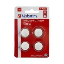 Verbatim CR2016 Lithium baterija, 3V (4 kom./pakiranje)
