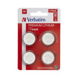 Verbatim CR2430 Lithium baterija, 3V (4 kom./pakiranje)