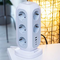 Verbatim EU Power Tower EUPT-01 11xAC / 2xUSB / 2xType-C