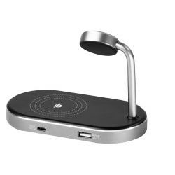 Verbatim WCS-02 stalak za punjenje 3u1 Qi/MFi Wireless + QS kabel + Apple Watch