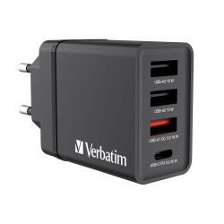 Verbatim zidni punjač 30W, 3xUSB-A/1xUSB-C