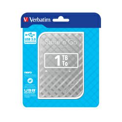 Verbatim 2.5" StorenGo 1TB vanjski HDD, USB3.0 Gen2, srebrni