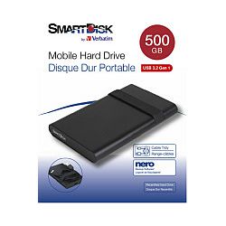SmartDisk 2.5" 500GB HDD, USB3.2 Gen1, crni
