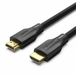 Vention Cotton Braided 8K Ultra High Speed HDMI Cable 2M Black