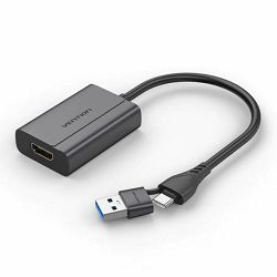 Vention USB-C USB-A to HDMI Adapter 0.15M